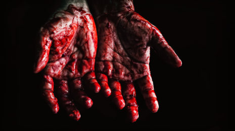 Bloody hands.